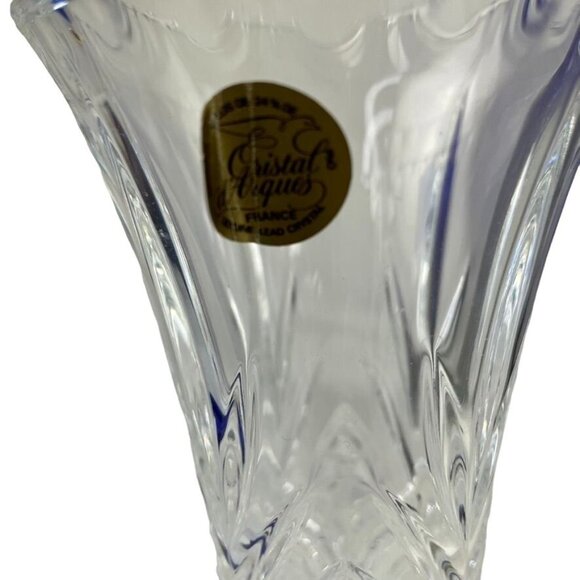 Cristal d Arques Vase France Garanti Plus De 24 Percent u Genuine Lead Crystal 7 - Picture 4 of 6